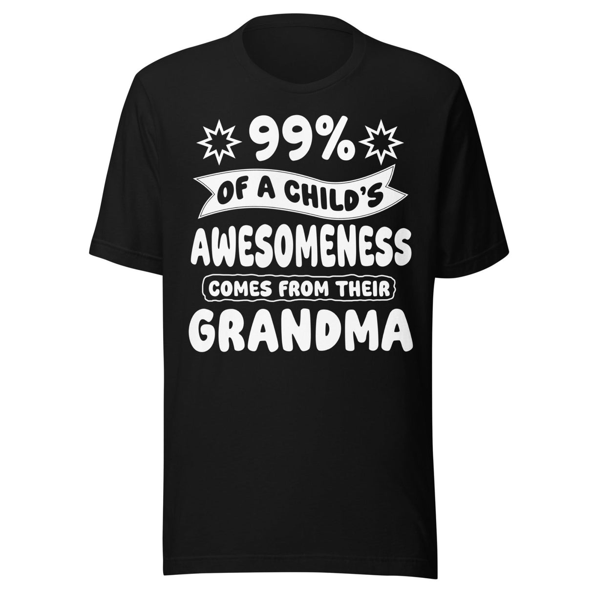 99% of a Child's Awesomeness Comes From Their Grandma Shirt