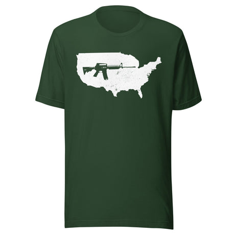 AR - 15 USA Map Shirt