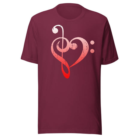 Bass Treble Heart Shirt