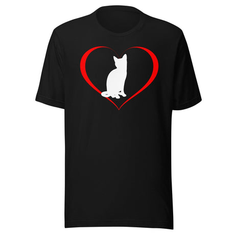 Cat in Heart Shirt