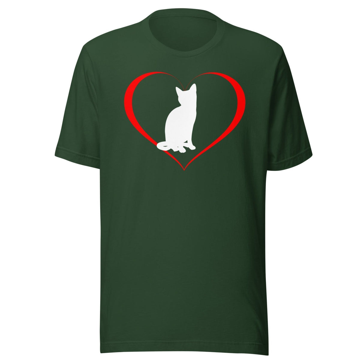 Cat in Heart Shirt