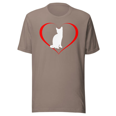 Cat in Heart Shirt