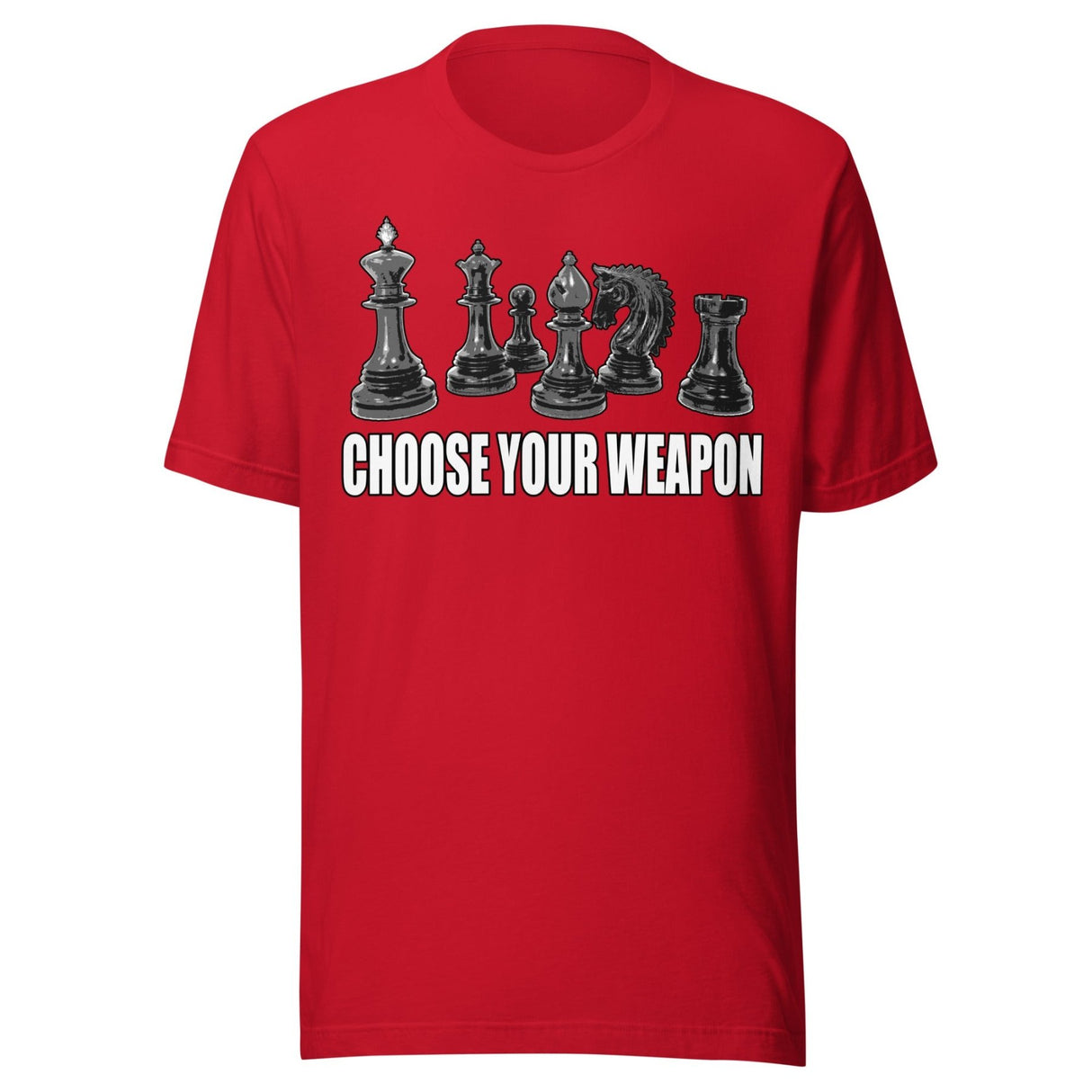 Choose Your Weapon Chess Shirt