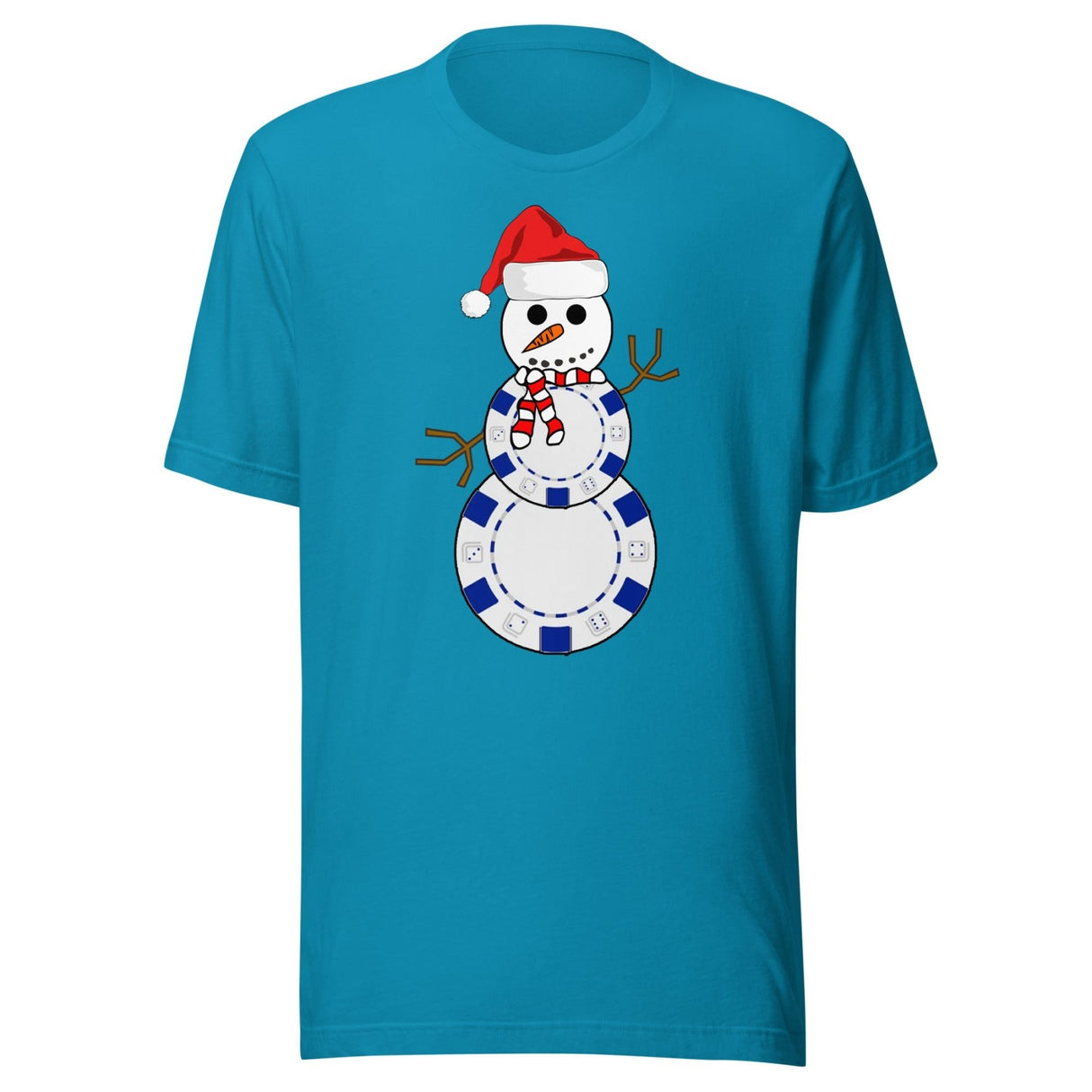 Christmas Poker Snowman Shirt