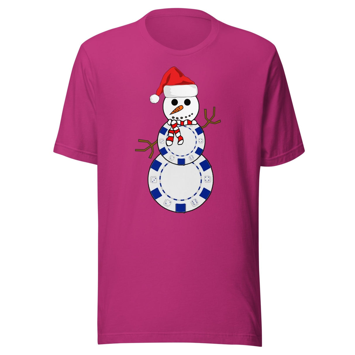 Christmas Poker Snowman Shirt