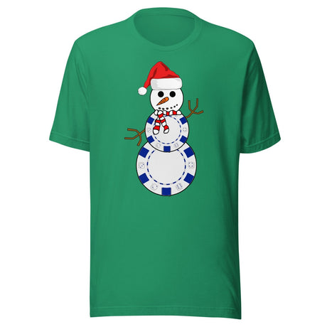 Christmas Poker Snowman Shirt
