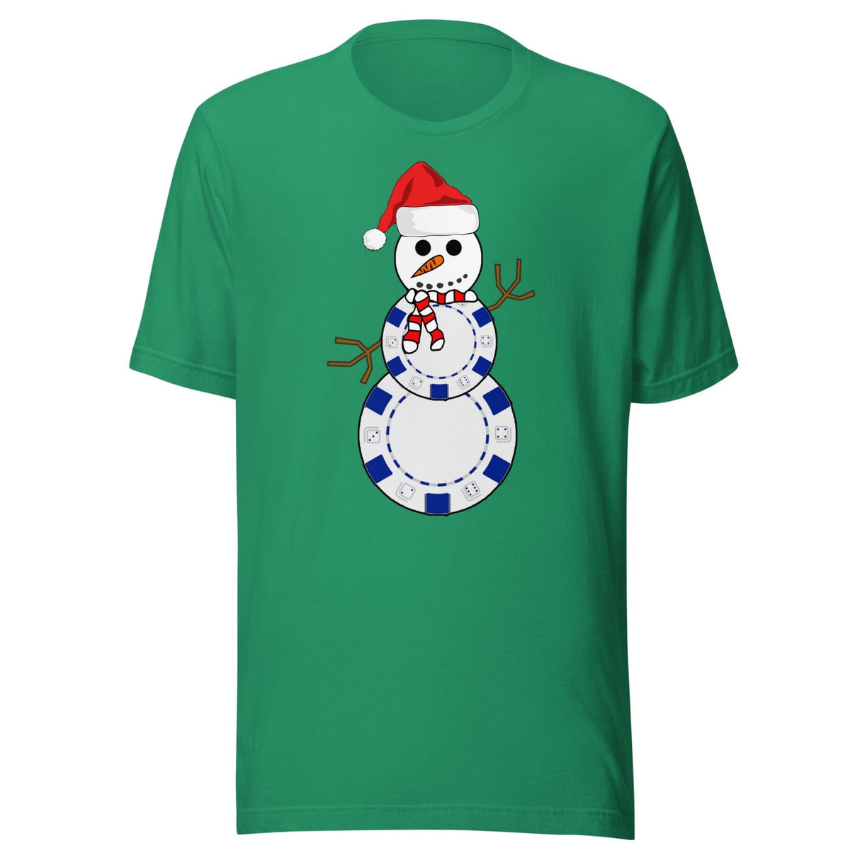 Christmas Poker Snowman Shirt