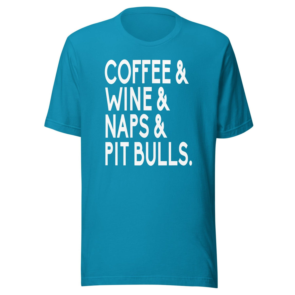 Coffee Wine Naps Pit Bulls Shirt