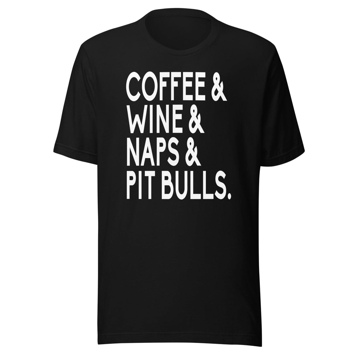 Coffee Wine Naps Pit Bulls Shirt