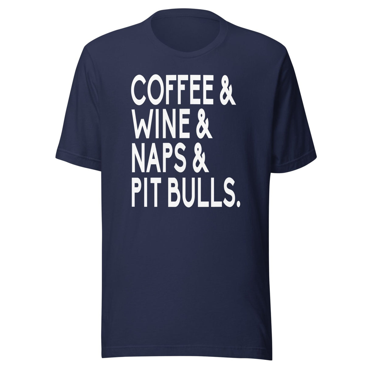 Coffee Wine Naps Pit Bulls Shirt