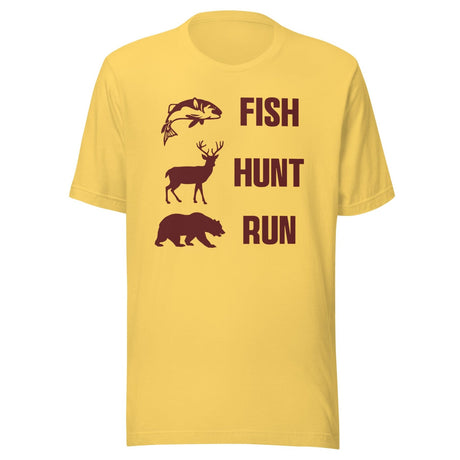 Fish Hunt Run Bear Shirt