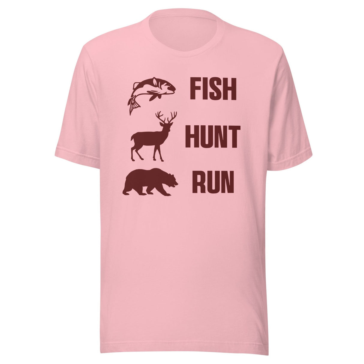 Fish Hunt Run Bear Shirt