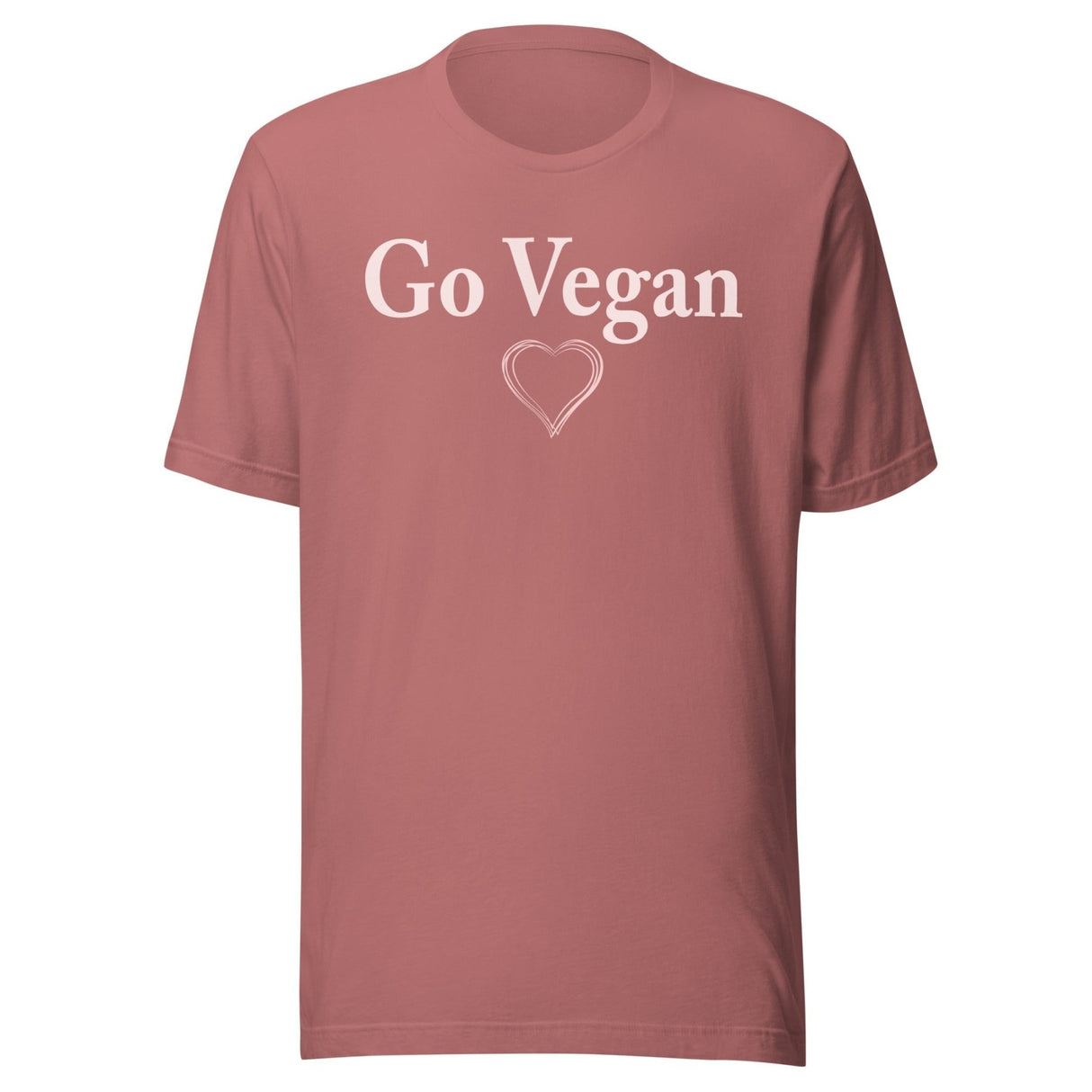 Go Vegan Pink Heart Shirt