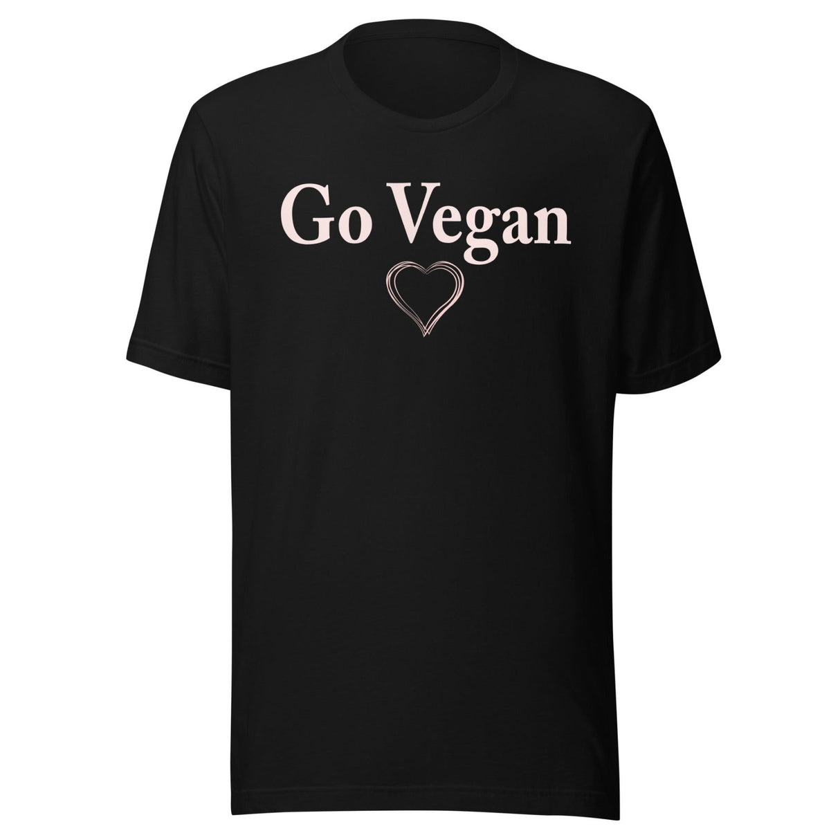 Go Vegan Pink Heart Shirt