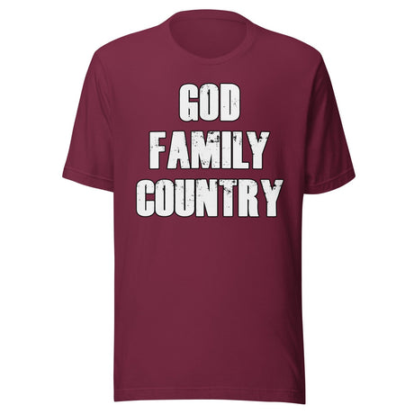 God Family And Country Shirt