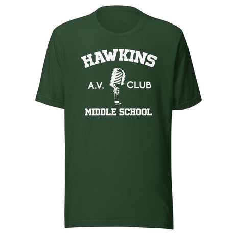 Hawkins Middle AV Club Shirt