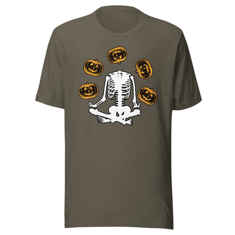 Headless Skeleton Juggling Pumpkins Shirt