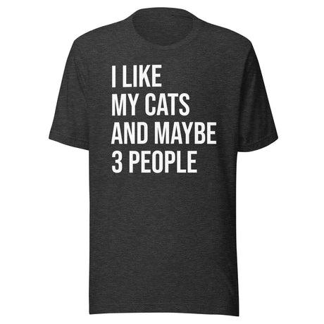 I Like My Cats and Maybe 3 People Shirt