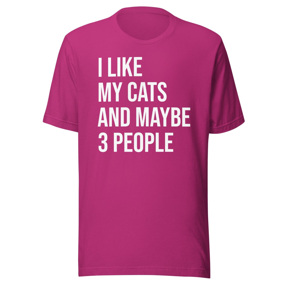 I Like My Cats and Maybe 3 People Shirt