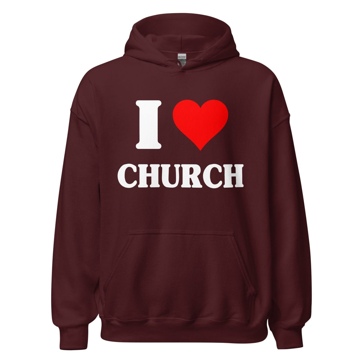I Love Church Hoodie