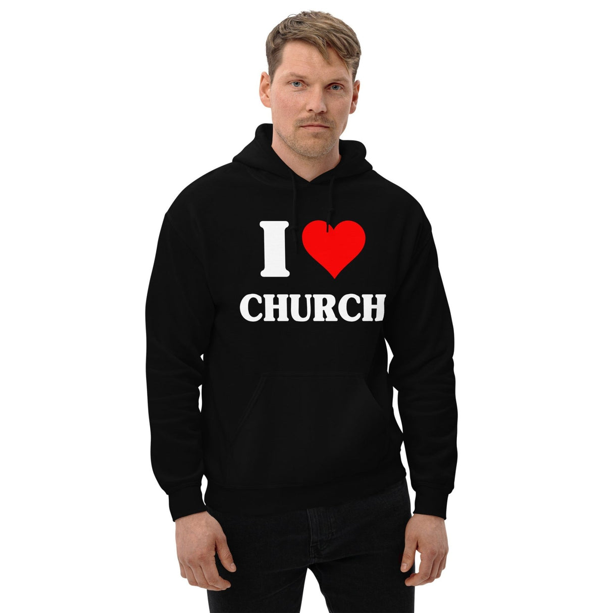 I Love Church Hoodie