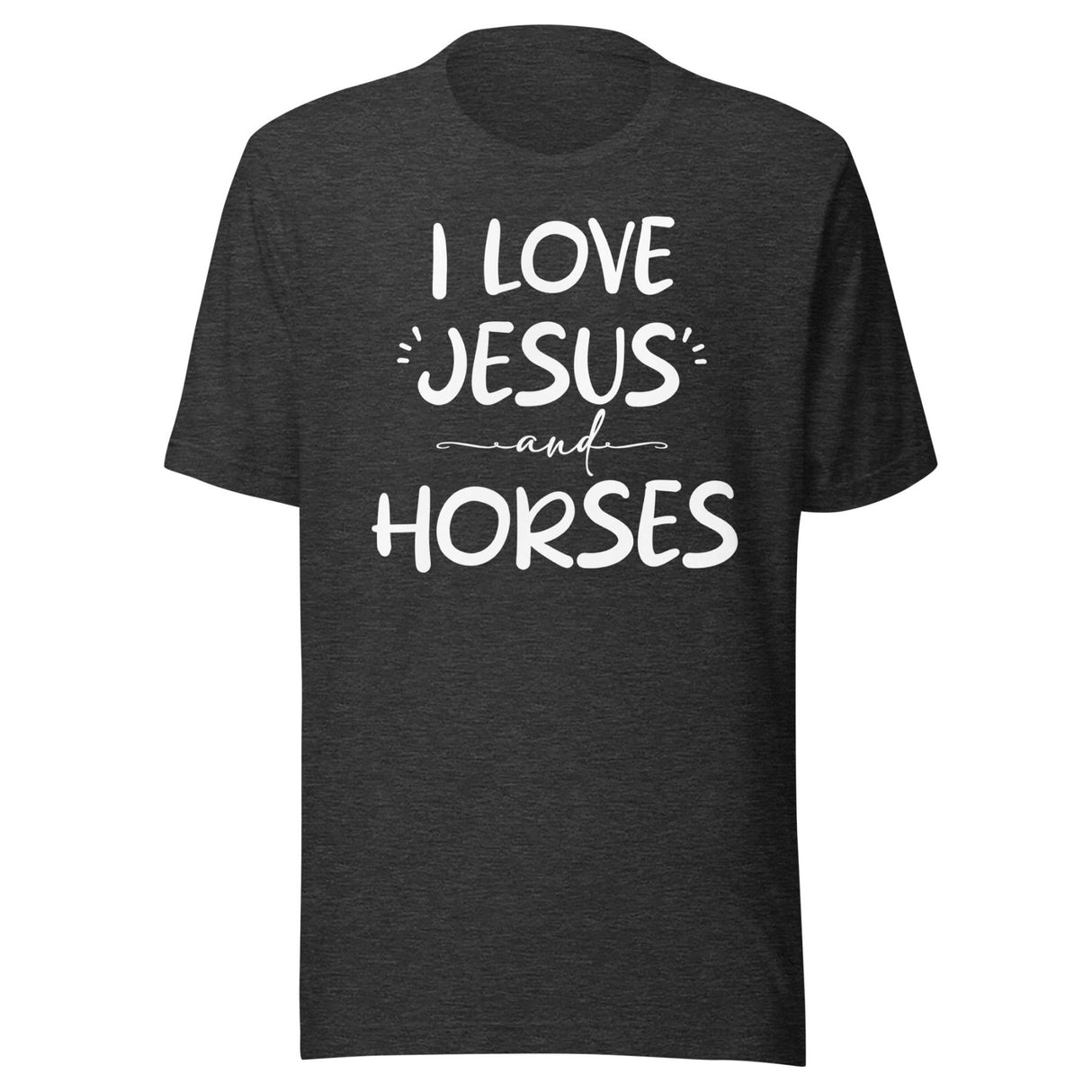 I Love Jesus And Horses Shirt