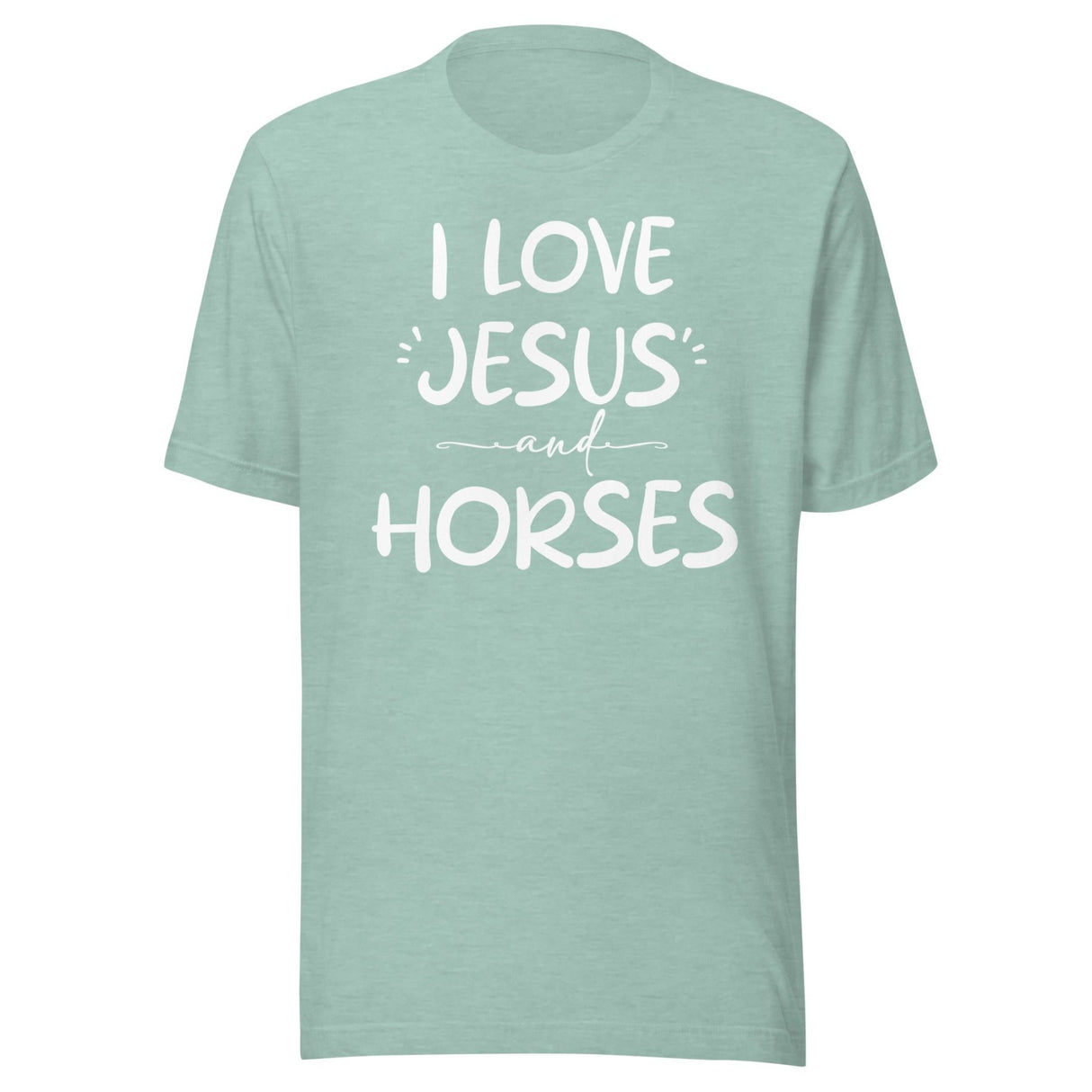 I Love Jesus And Horses Shirt