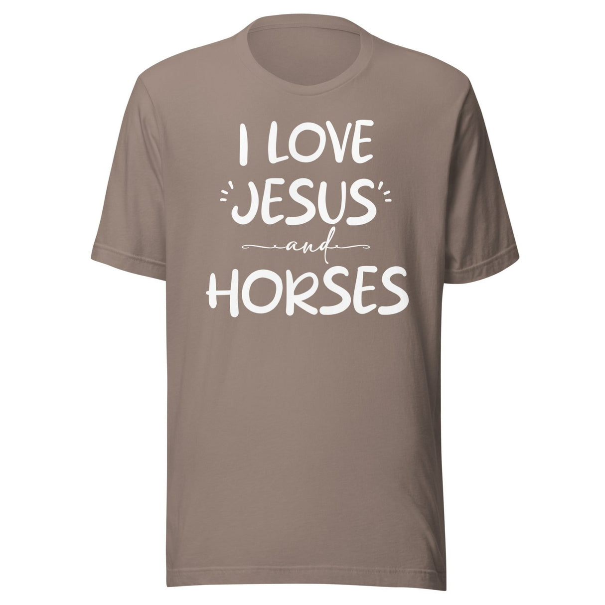 I Love Jesus And Horses Shirt