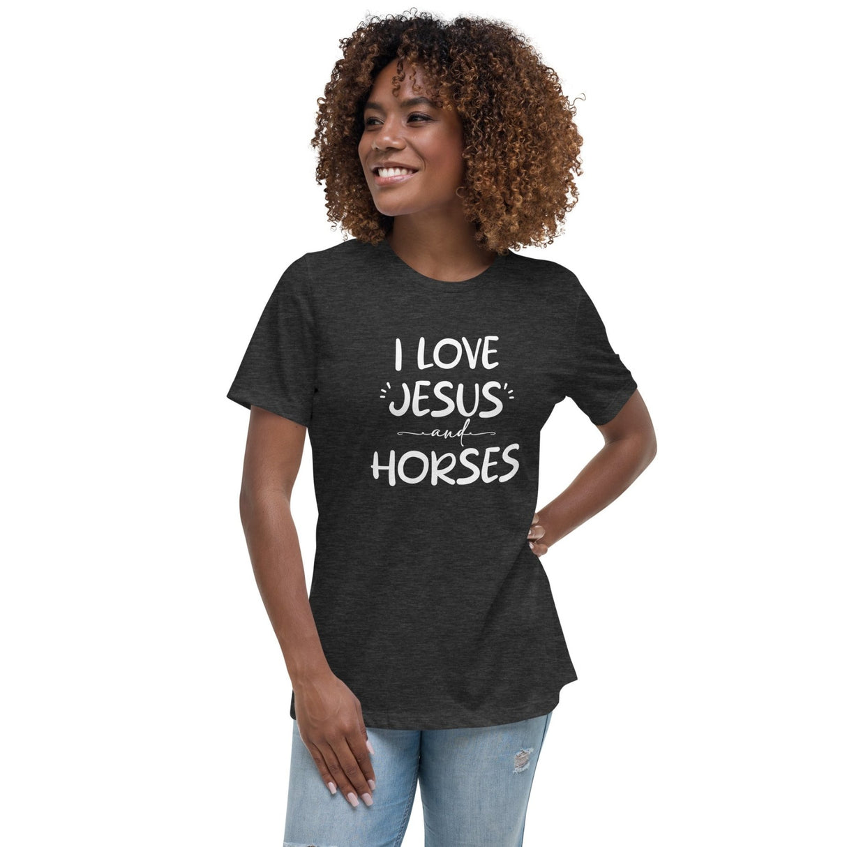 I Love Jesus And Horses Women's Shirt