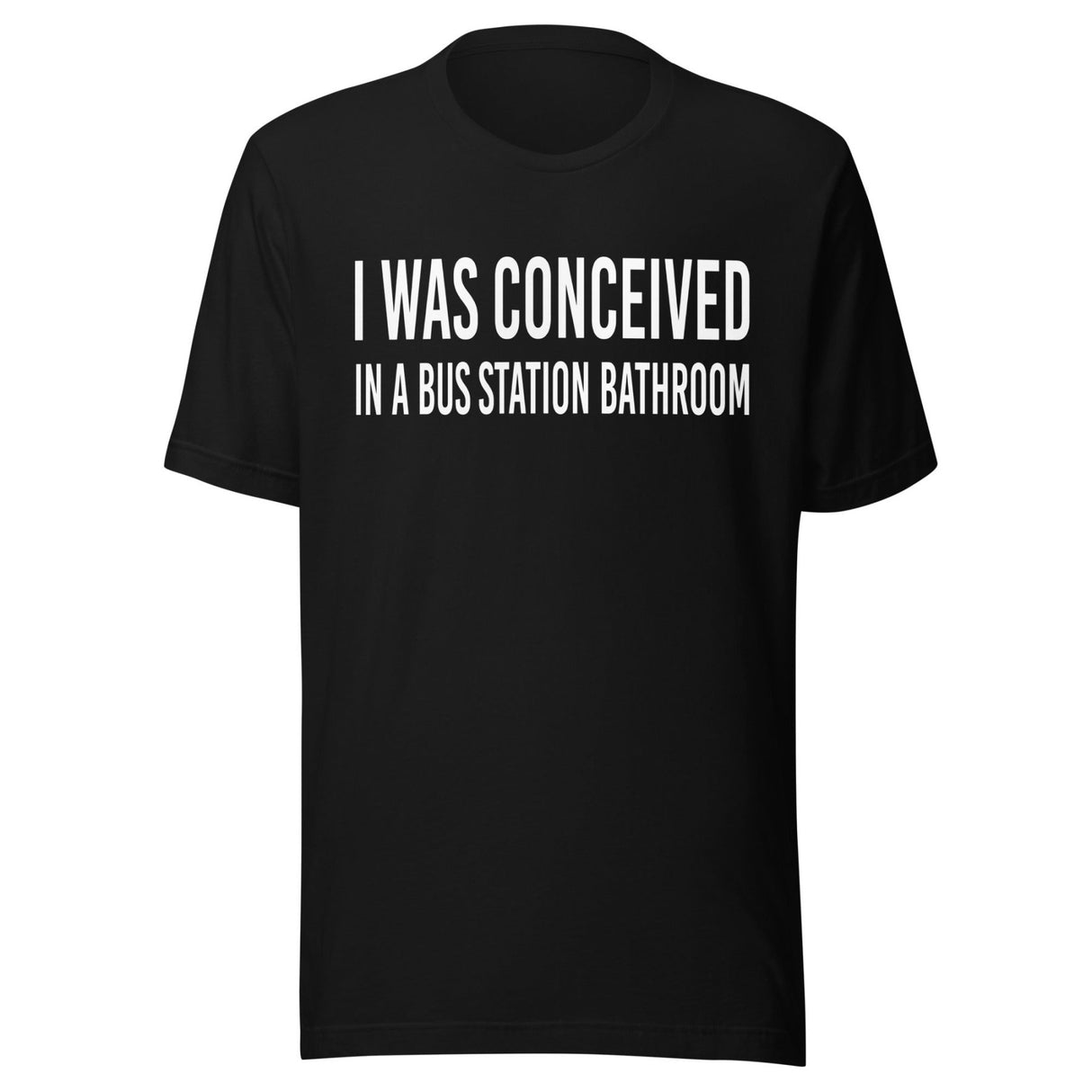 I Was Conceived in a Bus Station Bathroom Shirt