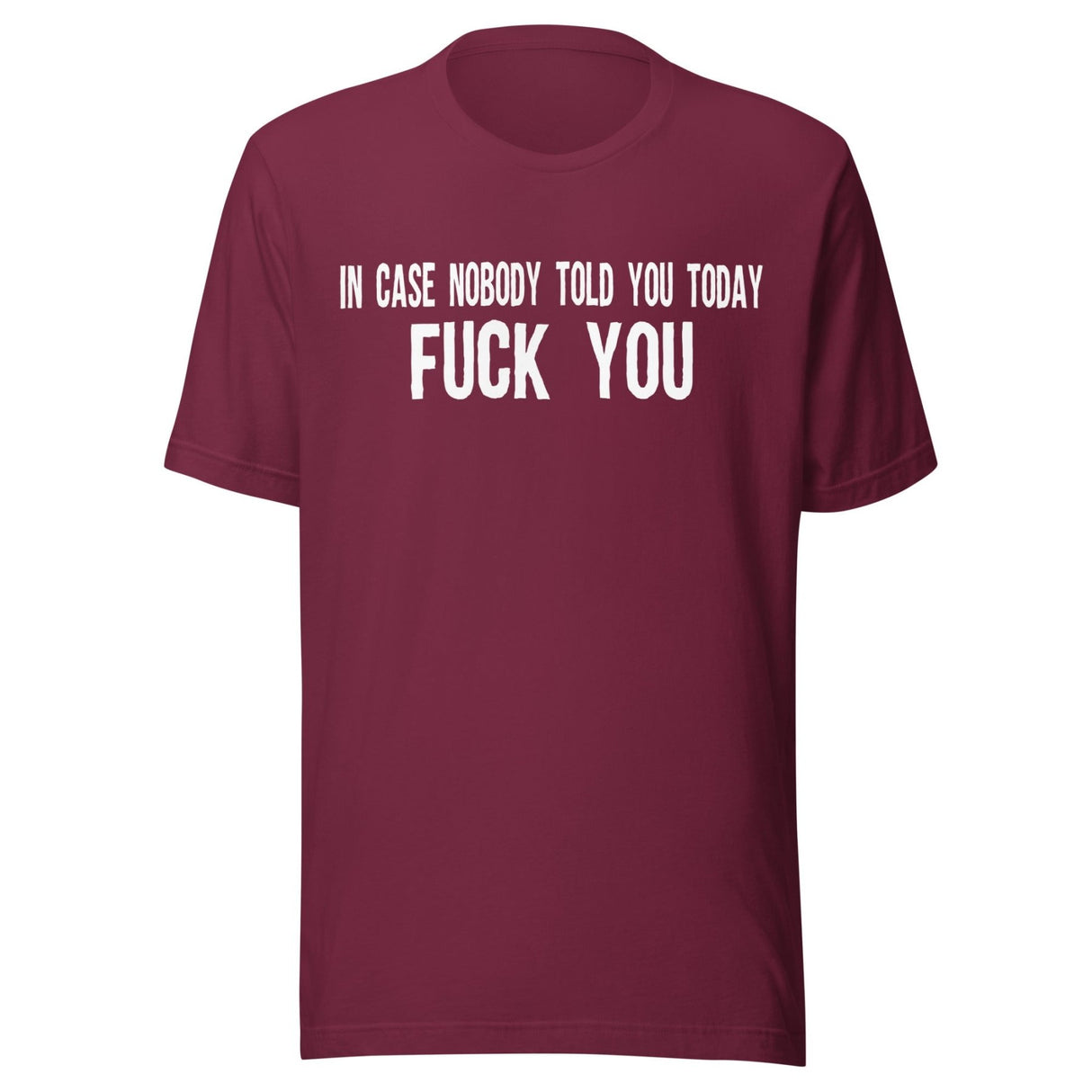 In Case Nobody Told You Today Fuck You Shirt
