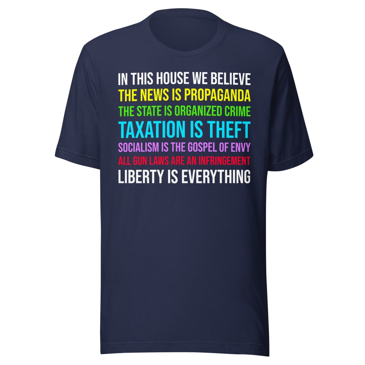 In This House We Believe Libertarian Shirt