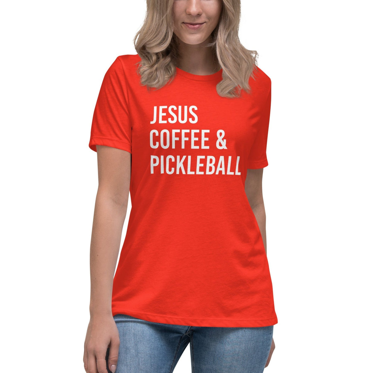Jesus Coffee And Pickleball Women's Shirt