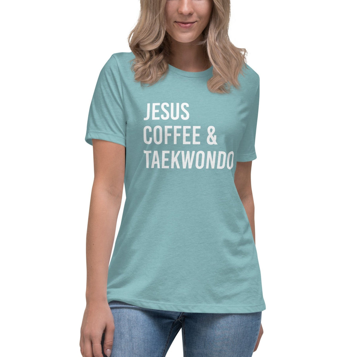 Jesus Coffee And Taekwondo Women's Shirt