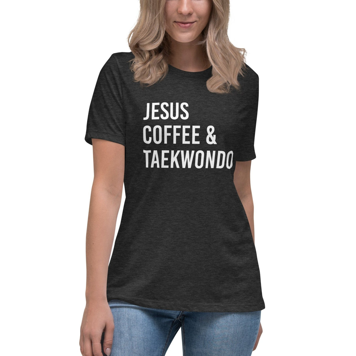 Jesus Coffee And Taekwondo Women's Shirt