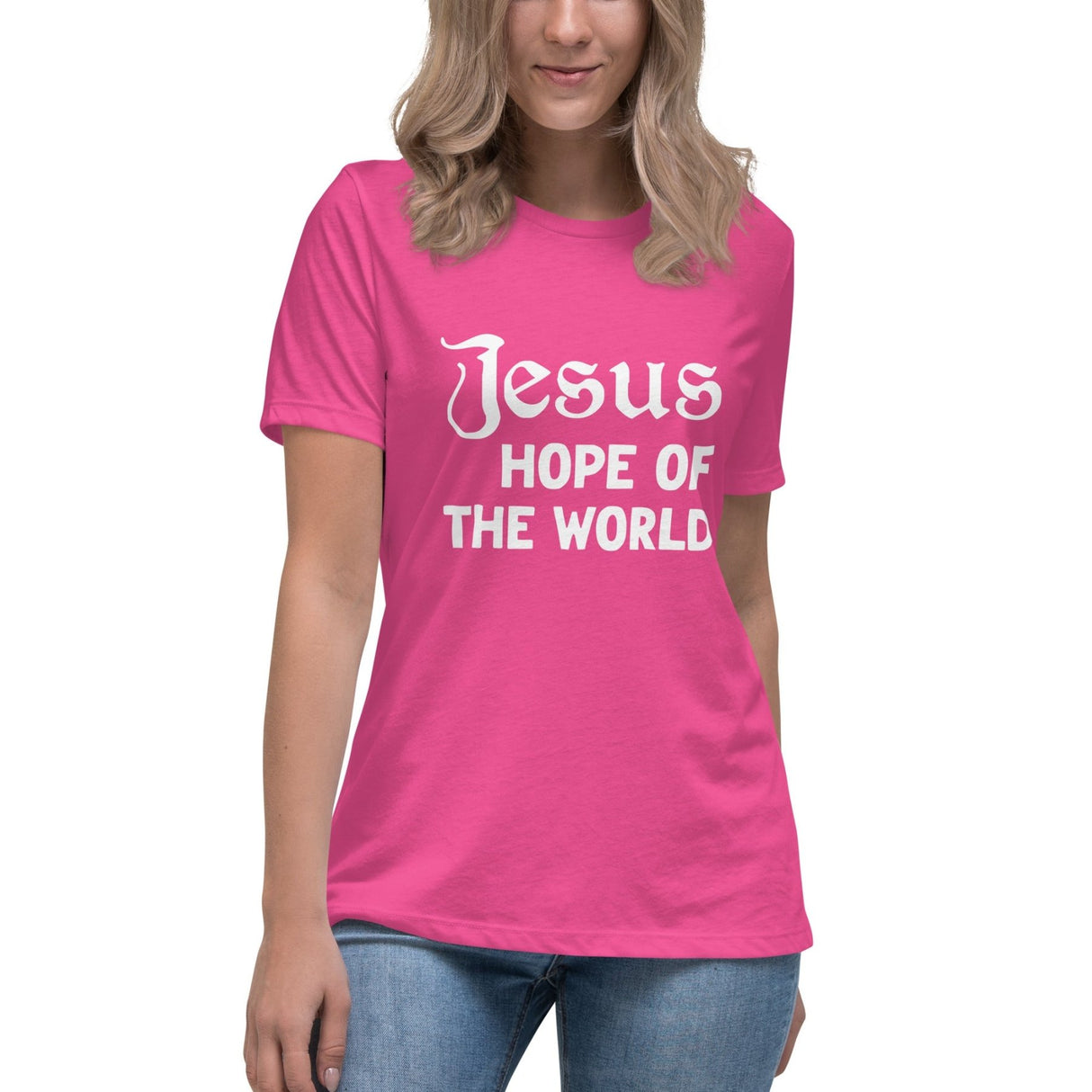 Jesus Hope Of The World Women's Shirt