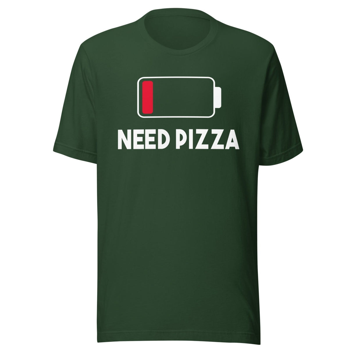 Low Battery Need Pizza Shirt