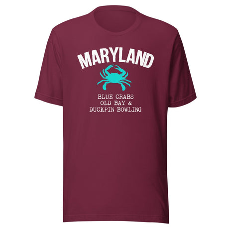 Maryland Blue Crabs Old Bay And Duckpin Bowling Shirt