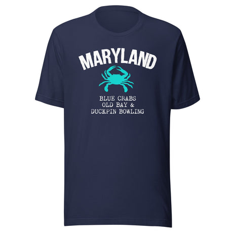 Maryland Blue Crabs Old Bay And Duckpin Bowling Shirt