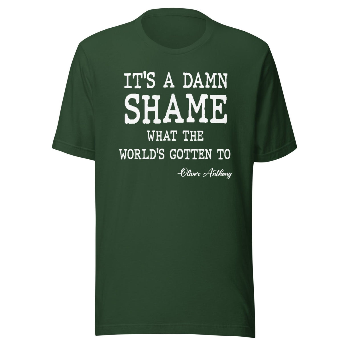 Oliver Anthony It's a Damn Shame Shirt