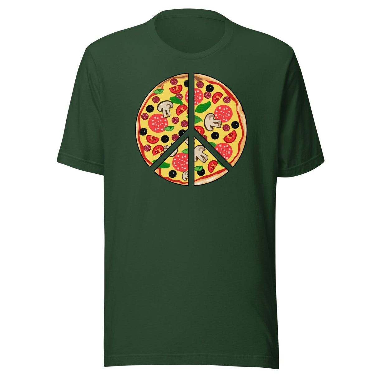 Peace Sign Pizza Shirt