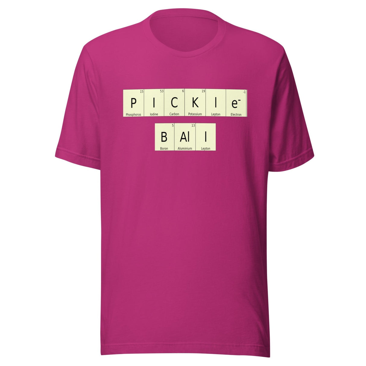 Pickleball Periodic Table of Elements Shirt