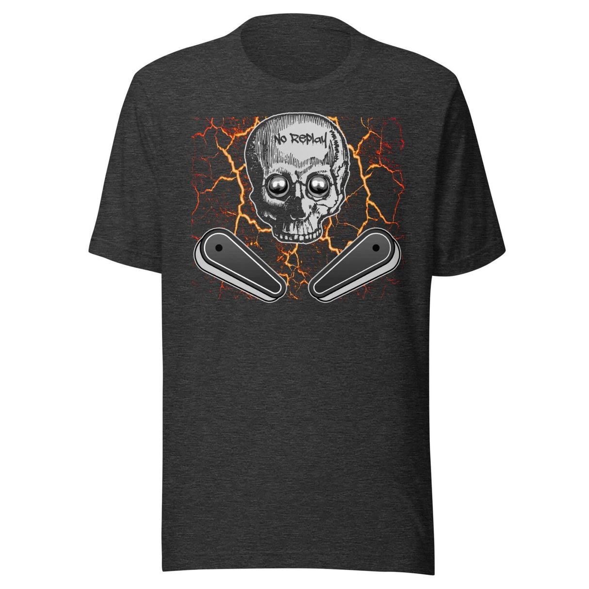 Pinball No Replay Skull Shirt
