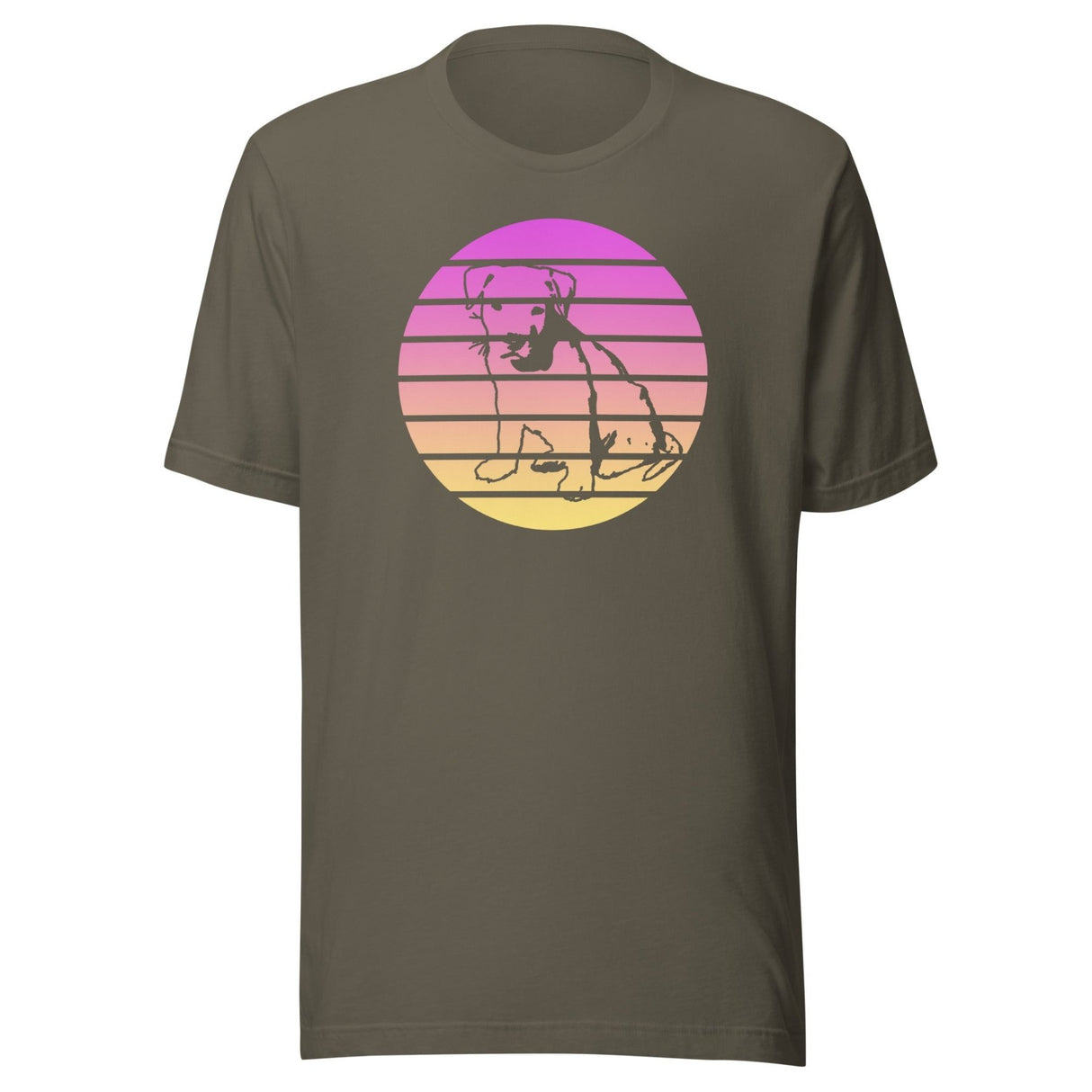 Pit Bull Gradient Circle Shirt