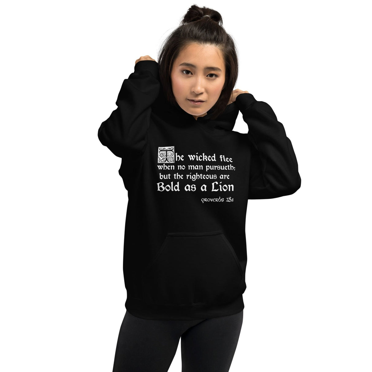 Proverbs 28:1 Hoodie