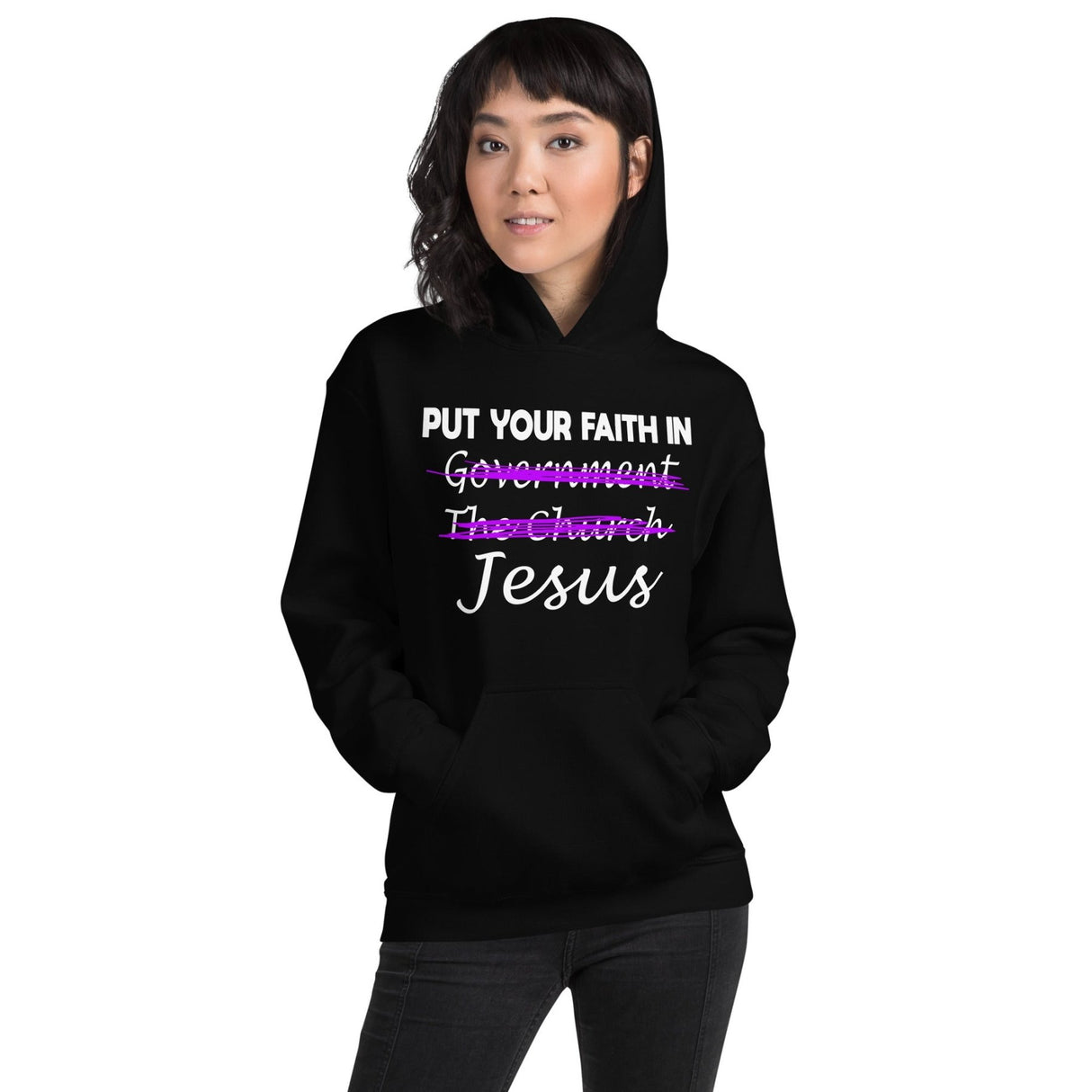Put Your Faith in Jesus Not Government Hoodie