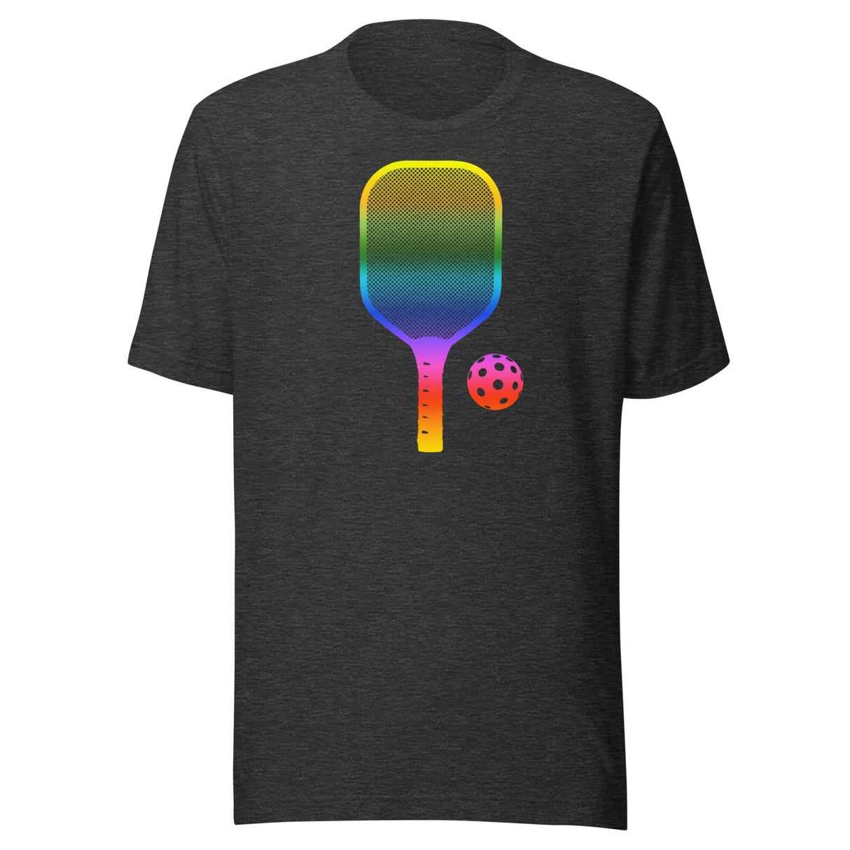 Rainbow Pickleball Paddle Shirt