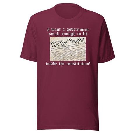 Small Government Constitution Shirt