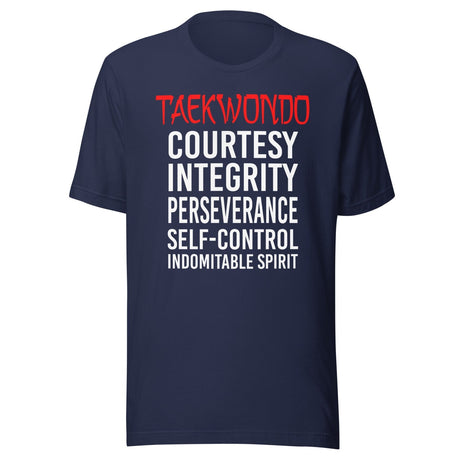 The 5 Tenets of Taekwondo Shirt