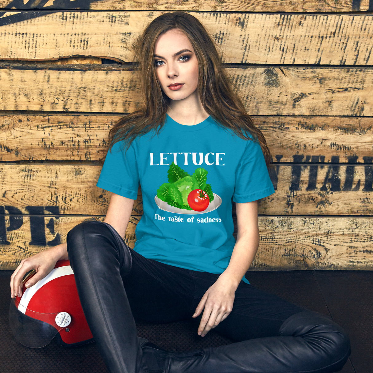 Lettuce is the taste of sadness women's shirt